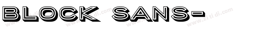 Block Sans字体转换 Block Sans字体转换
